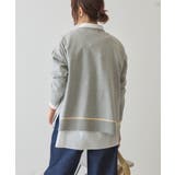 バイカラークルーネックニットプルオーバー | AMERICAN HOLIC | 詳細画像3 
