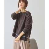 バイカラークルーネックニットプルオーバー | AMERICAN HOLIC | 詳細画像6 