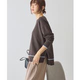 バイカラークルーネックニットプルオーバー | AMERICAN HOLIC | 詳細画像8 