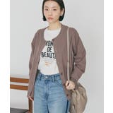 グレーベージュ | クルーネックニットカーディガン | AMERICAN HOLIC