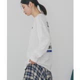 カンパニーロゴ風ロングTシャツ | AMERICAN HOLIC | 詳細画像12 
