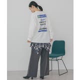 カンパニーロゴ風ロングTシャツ | AMERICAN HOLIC | 詳細画像17 
