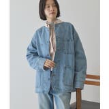 ノーカラーデニムカバーオール | AMERICAN HOLIC | 詳細画像23