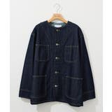 ワンウォッシュ | ノーカラーデニムカバーオール | AMERICAN HOLIC