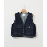 ショート丈デニムベスト | AMERICAN HOLIC | 詳細画像15 