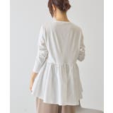 布帛切替ペプラムプルオーバー | AMERICAN HOLIC | 詳細画像3 