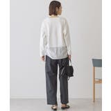 Vネック裾異素材ポンチプルオーバー | AMERICAN HOLIC | 詳細画像15