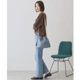 Vネック裾異素材ポンチプルオーバー | AMERICAN HOLIC | 詳細画像7