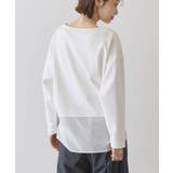 Vネック裾異素材ポンチプルオーバー | AMERICAN HOLIC | 詳細画像9