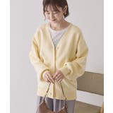イエロー | Vネックニットカーディガン | AMERICAN HOLIC
