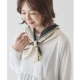 ブラック | スクエア柄スカーフ | AMERICAN HOLIC