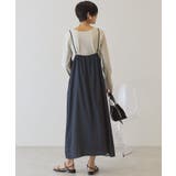 サイドシャーリングVネックドットキャミワンピース | AMERICAN HOLIC | 詳細画像4