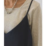 サイドシャーリングVネックドットキャミワンピース | AMERICAN HOLIC | 詳細画像5