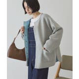 Wフェイスラウンドヘム ラグランニットカーディガン | AMERICAN HOLIC | 詳細画像3 