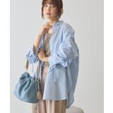 【イージーケア】バックギャザーリボンシャツ | AMERICAN HOLIC | 詳細画像2 
