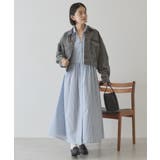 【イージーケア】ギャザーシャツワンピース | AMERICAN HOLIC | 詳細画像5