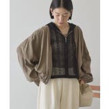 モカ | 【UVカット+接触冷感】Vネックドルマンブルゾン | AMERICAN HOLIC