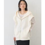 アイボリー | ポンチZIPフーディーベスト | AMERICAN HOLIC