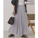ライトグレー | 【選べる丈】チェックシアープリーツスカート | AMERICAN HOLIC