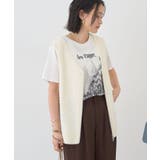 アイボリー | ダブルZIPシャギーニットベスト | AMERICAN HOLIC