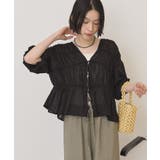 【接触冷感】フロントリボンブラウス | AMERICAN HOLIC | 詳細画像8 