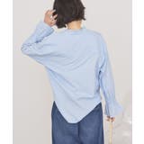 スタンドフリルストライプスキッパーブラウス | AMERICAN HOLIC | 詳細画像13 