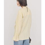 スタンドフリルストライプスキッパーブラウス | AMERICAN HOLIC | 詳細画像2 