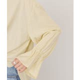 スタンドフリルストライプスキッパーブラウス | AMERICAN HOLIC | 詳細画像5 