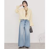 スタンドフリルストライプスキッパーブラウス | AMERICAN HOLIC | 詳細画像6 