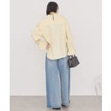 スタンドフリルストライプスキッパーブラウス | AMERICAN HOLIC | 詳細画像9 