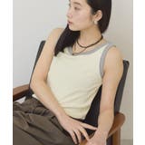 【抗菌防臭】バイカラーテレコタンクトップ | AMERICAN HOLIC | 詳細画像2 