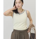 【抗菌防臭】バイカラーテレコタンクトップ | AMERICAN HOLIC | 詳細画像3 