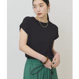 【接触冷感・UVカット】フレンチスリーブニットプルオーバー | AMERICAN HOLIC | 詳細画像1 