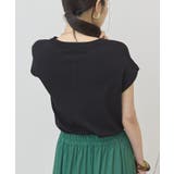 【接触冷感・UVカット】フレンチスリーブニットプルオーバー | AMERICAN HOLIC | 詳細画像3 