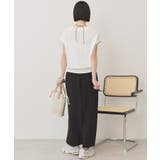 【接触冷感・UVカット】フレンチスリーブニットプルオーバー | AMERICAN HOLIC | 詳細画像12 