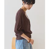 【抗菌防臭】5分袖シアーVネックニットカーディガン | AMERICAN HOLIC | 詳細画像3 