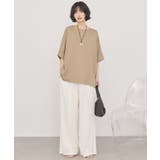 【接触冷感】異素材コクーンプルオーバー | AMERICAN HOLIC | 詳細画像5 