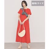 レッド | 【接触冷感・選べる丈】フレアワンピース | AMERICAN HOLIC