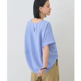 サックスブルー | 【UVカット】サッカーコクーンブラウス | AMERICAN HOLIC