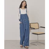 インディゴ | デニムスクエアサロペット | AMERICAN HOLIC