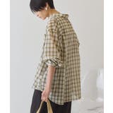 【接触冷感・イージーケア】シアーチェックシャツ | AMERICAN HOLIC | 詳細画像3 