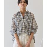 ライトグレー | 【接触冷感・イージーケア】シアーチェックシャツ | AMERICAN HOLIC