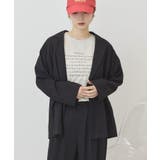 ブラック | 【接触冷感】ニュアンスオーバージャケット | AMERICAN HOLIC