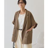 【接触冷感・イージーケア】リネンライク半袖ジャケット | AMERICAN HOLIC | 詳細画像10 