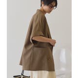 【接触冷感・イージーケア】リネンライク半袖ジャケット | AMERICAN HOLIC | 詳細画像12 