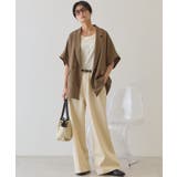 【接触冷感・イージーケア】リネンライク半袖ジャケット | AMERICAN HOLIC | 詳細画像14 