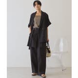 【接触冷感・イージーケア】リネンライク半袖ジャケット | AMERICAN HOLIC | 詳細画像21 