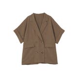 【接触冷感・イージーケア】リネンライク半袖ジャケット | AMERICAN HOLIC | 詳細画像42 