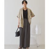 【接触冷感・イージーケア】リネンライク半袖ジャケット | AMERICAN HOLIC | 詳細画像7 