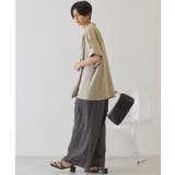 【接触冷感・イージーケア】リネンライク半袖ジャケット | AMERICAN HOLIC | 詳細画像8 